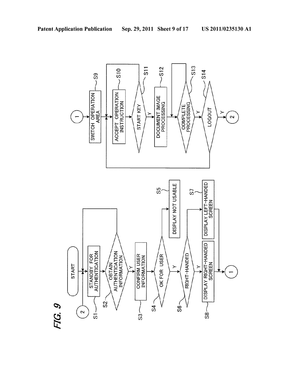 OPERATION SETTING DEVICE AND IMAGE FORMING APPARATUS PROVIDED WITH THE     SAME - diagram, schematic, and image 10