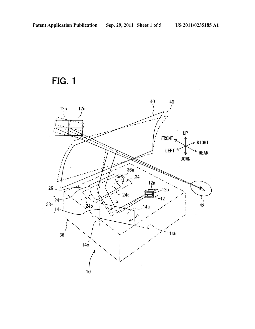 Head-up display apparatus - diagram, schematic, and image 02