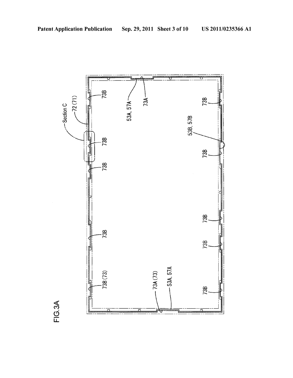 OPTICAL-SHEET SUPPORTING STRUCTURE, LIGHTING DEVICE AND DISPLAY DEVICE - diagram, schematic, and image 04