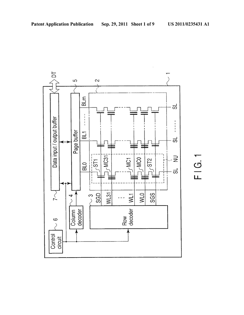 NONVOLATILE SEMICONDUCTOR MEMORY AND METHOD OF OPERATING THE SAME - diagram, schematic, and image 02