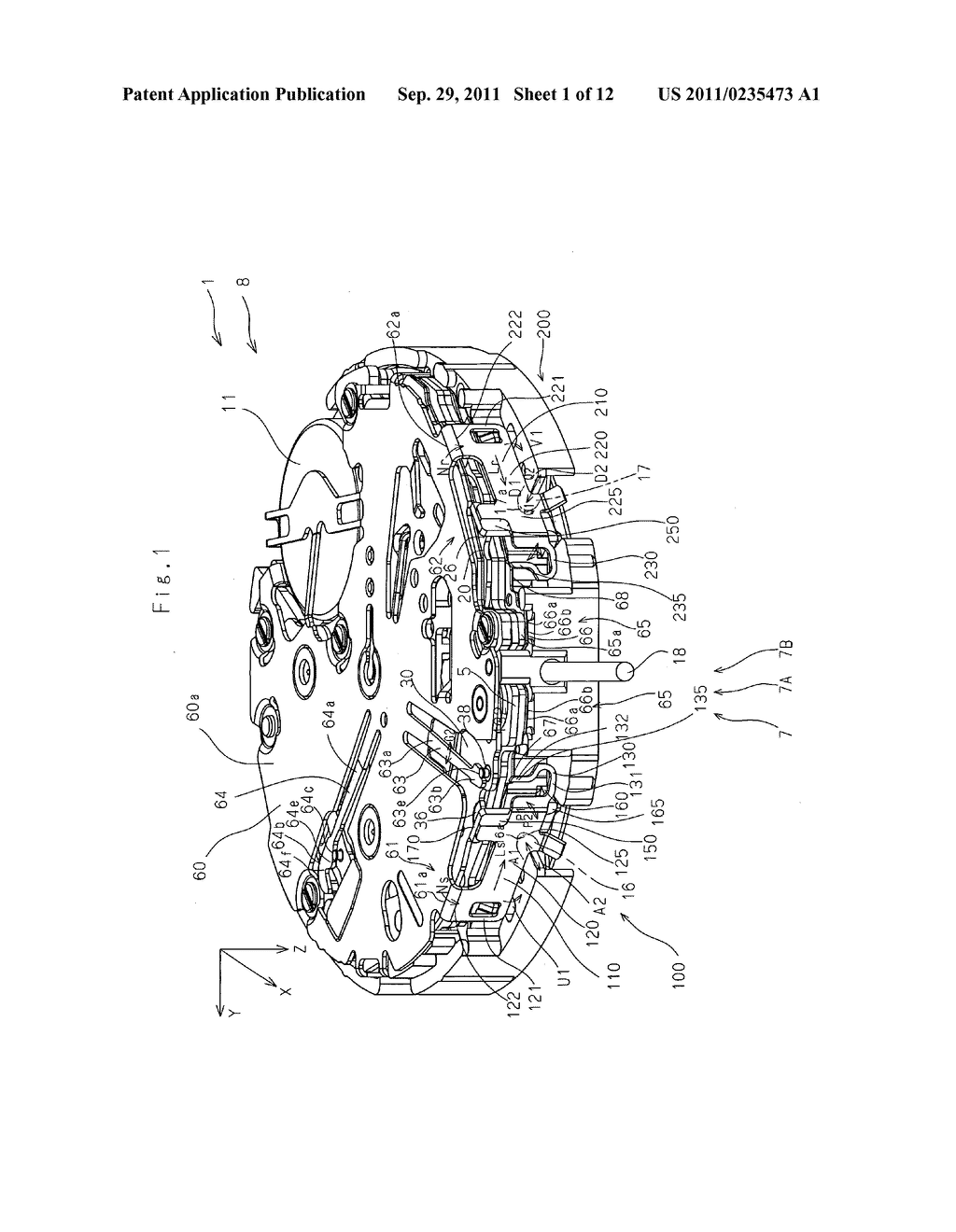 Switch structure, and chronograph mechanism and electronic timepiece using     the same - diagram, schematic, and image 02