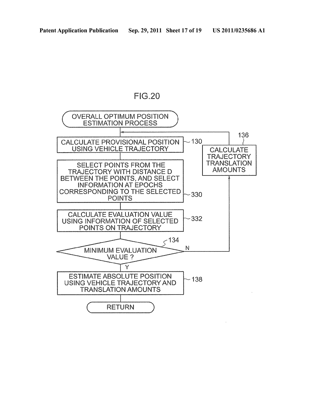 POSITION ESTIMATION APPARATUS AND COMPUTER READABLE MEDIUM STORING     POSITION ESTIMATION PROGRAM - diagram, schematic, and image 18