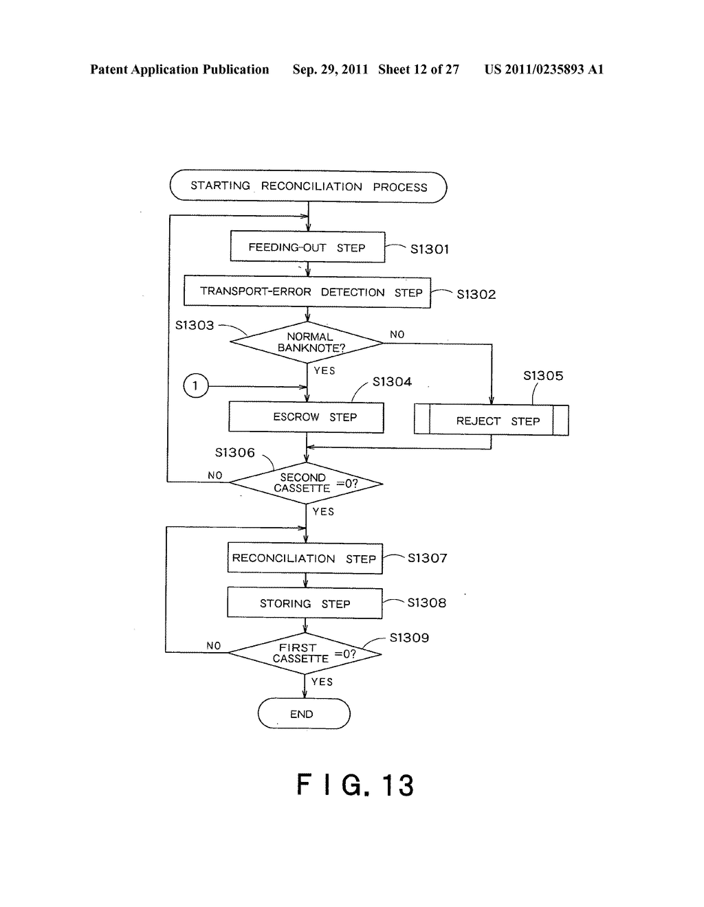 BANK NOTE PROCESSING DEVICE - diagram, schematic, and image 13