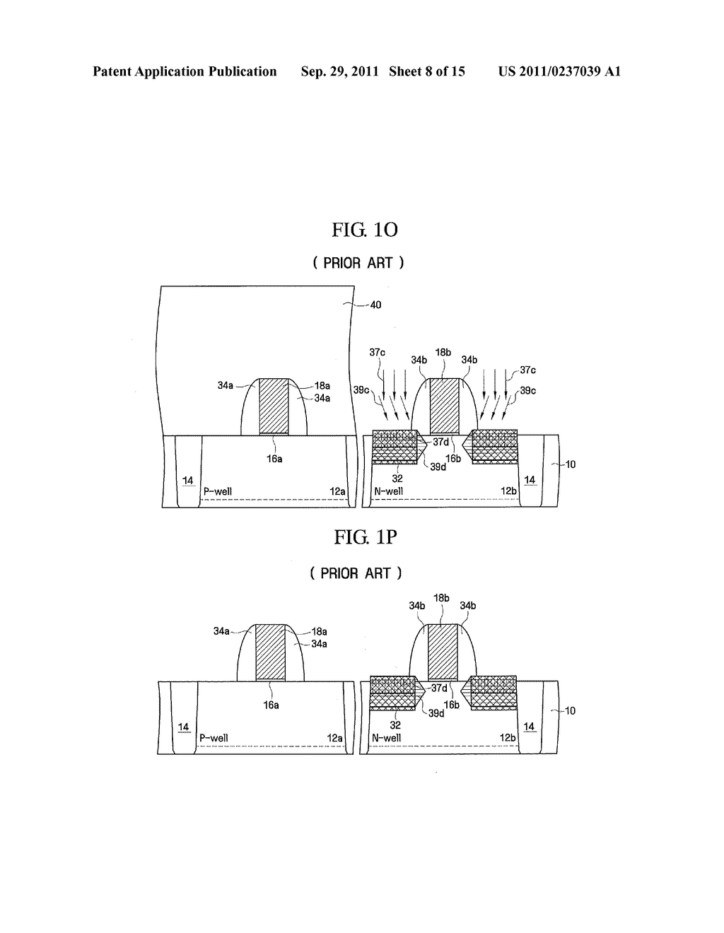 Methods of Forming P-Channel Field Effect Transistors Having SiGe     Source/Drain Regions - diagram, schematic, and image 09