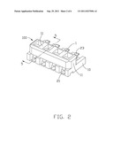 COMPRESSION CONNECTOR WITH SINK BOARD-MOUNTING STRUCTURE diagram and image