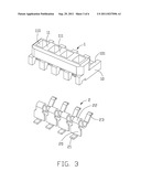 COMPRESSION CONNECTOR WITH SINK BOARD-MOUNTING STRUCTURE diagram and image