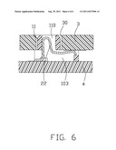 COMPRESSION CONNECTOR WITH SINK BOARD-MOUNTING STRUCTURE diagram and image