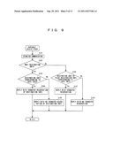 ON-BOARD DEVICE, INFORMATION COMMUNICATION SYSTEM, METHOD FOR CONTROLLING     COMMUNICATION OF ON-BOARD DEVICE, AND COMPUTER PROGRAM THEREFOR diagram and image