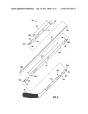 HOCKEY STICK APPARATUS FOR STICK HANDLING TRAINING AND LOCKING MECHANISM     FOR SAME diagram and image