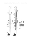 HOCKEY STICK APPARATUS FOR STICK HANDLING TRAINING AND LOCKING MECHANISM     FOR SAME diagram and image