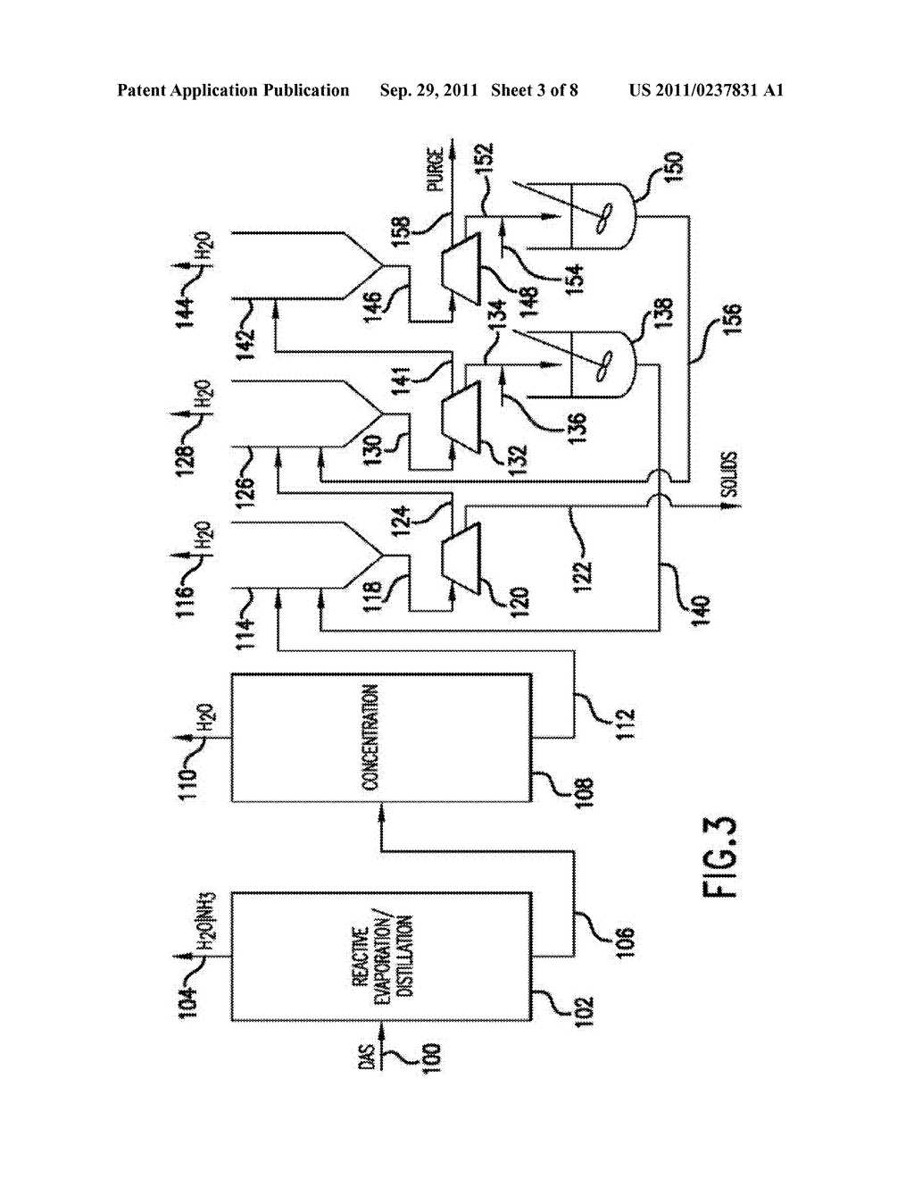 PROCESSES FOR PRODUCING MONOAMMONIUM SUCCINATE FROM FERMENTATION BROTHS     CONTAINING DIAMMONIUM SUCCINATE, MONOAMMONIUM SUCCINATE AND/OR SUCCINIC     ACID, AND CONVERSION OF MONOAMMONIUM SUCCINATE TO SUCCINIC ACID - diagram, schematic, and image 04