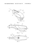 Handpiece with Cartridge for a Skin Photo-Tratment Apparatus diagram and image