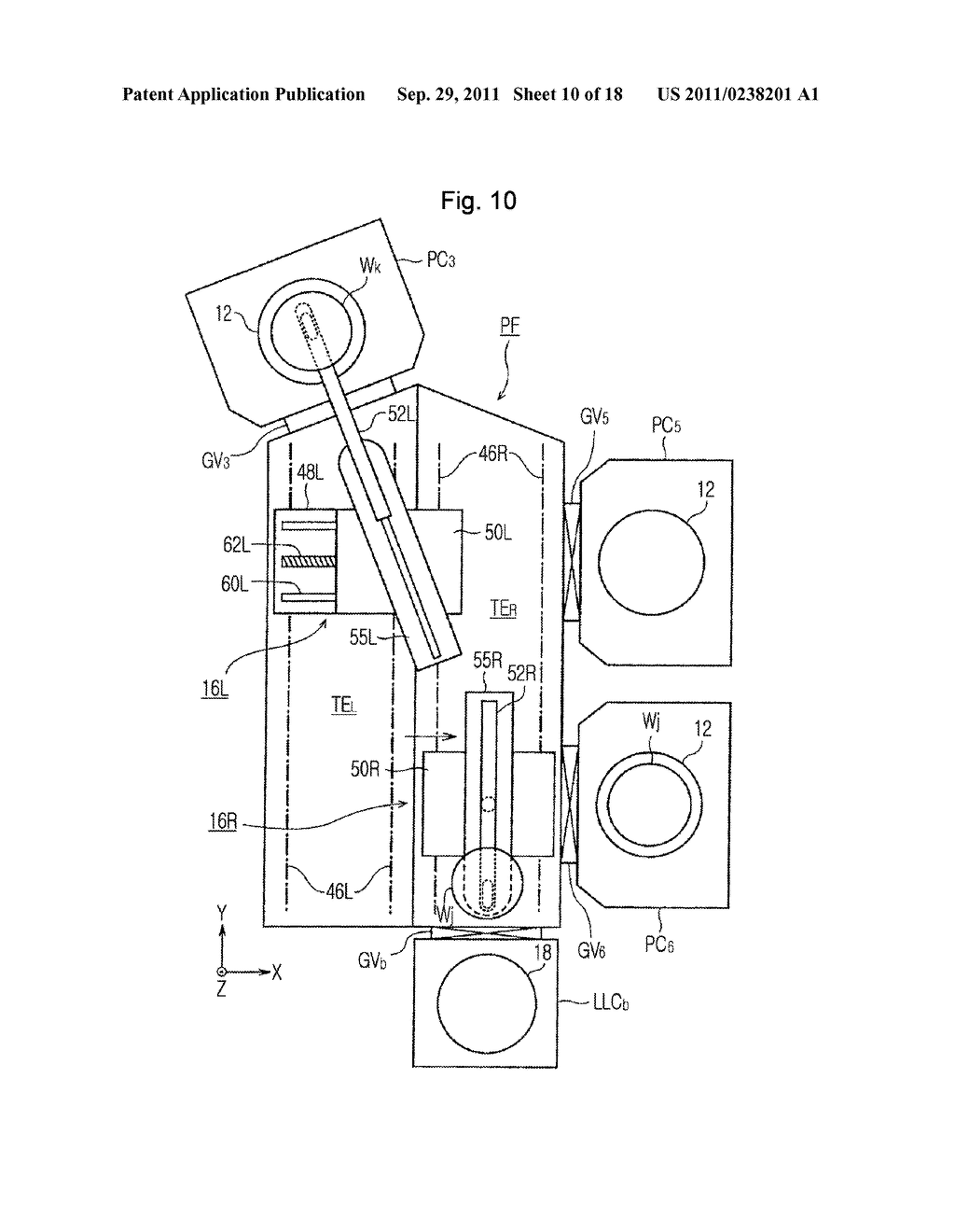 VACUUM PROCESSING APPARATUS AND VACUUM TRANSFER APPARATUS - diagram, schematic, and image 11