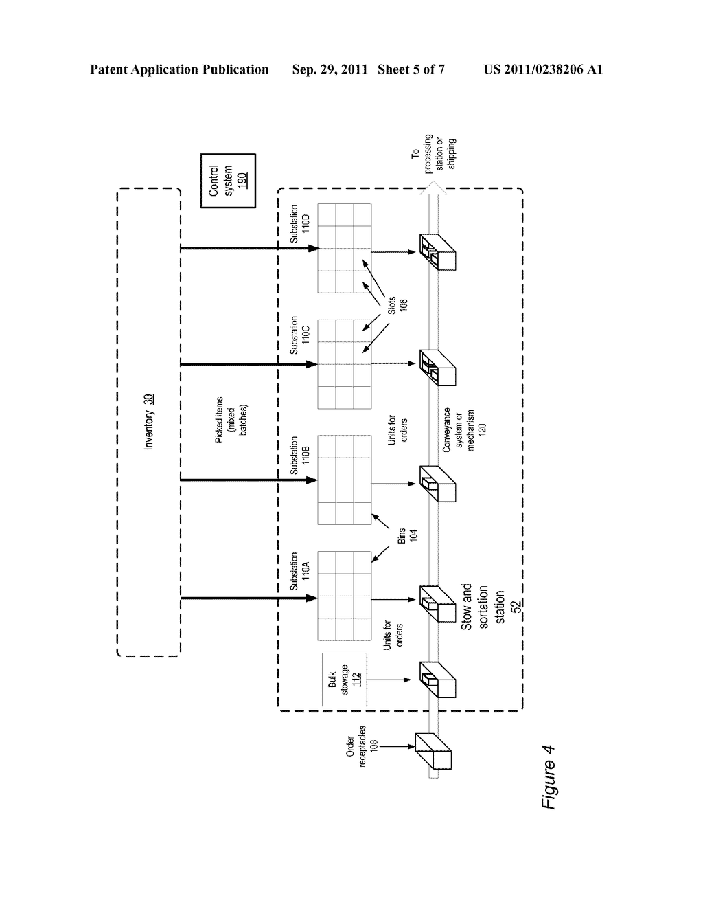 Stow and Sortation System - diagram, schematic, and image 06