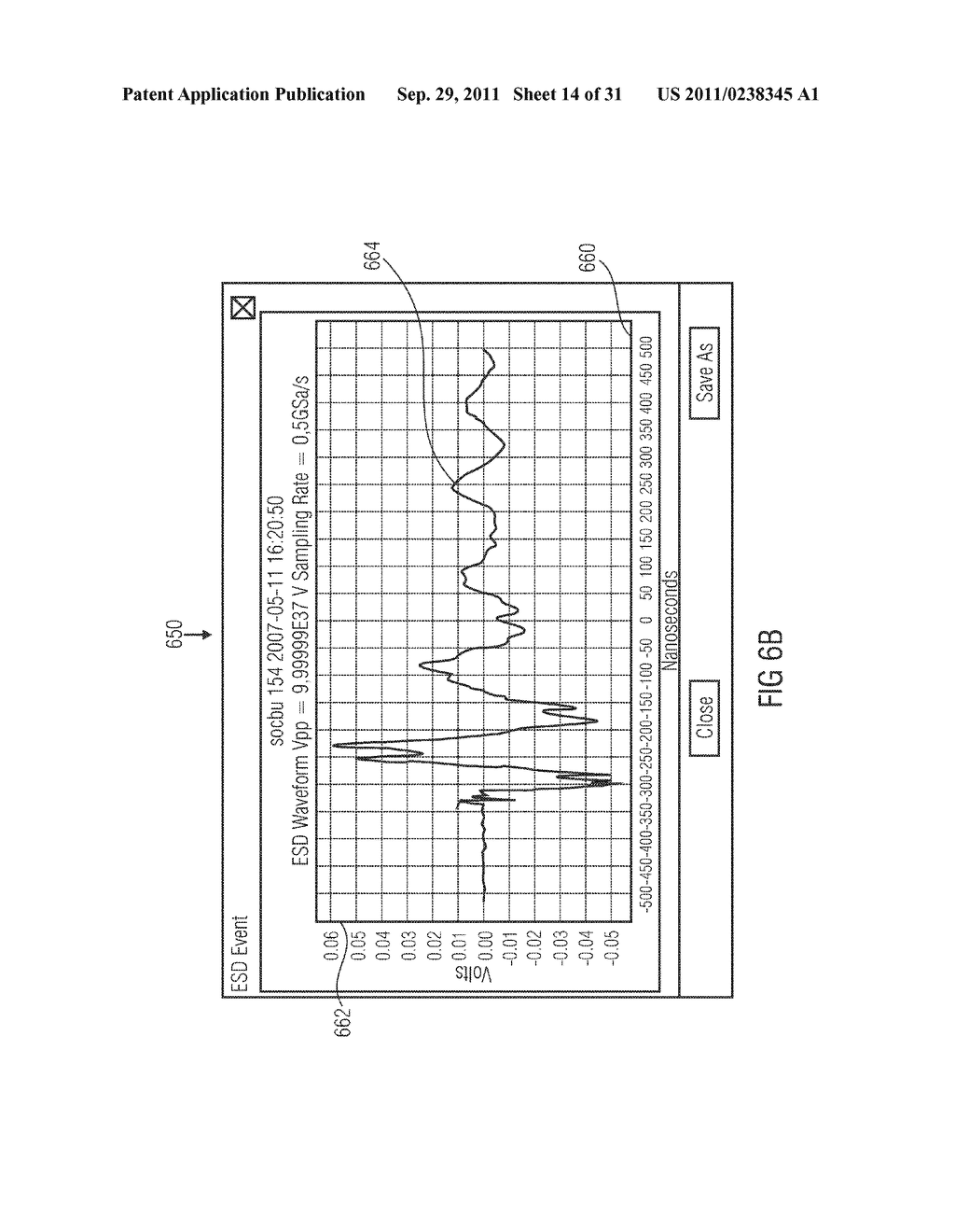 SYSTEM, METHOD AND COMPUTER PROGRAM FOR DETECTING AN ELECTROSTATIC     DISCHARGE EVENT - diagram, schematic, and image 15