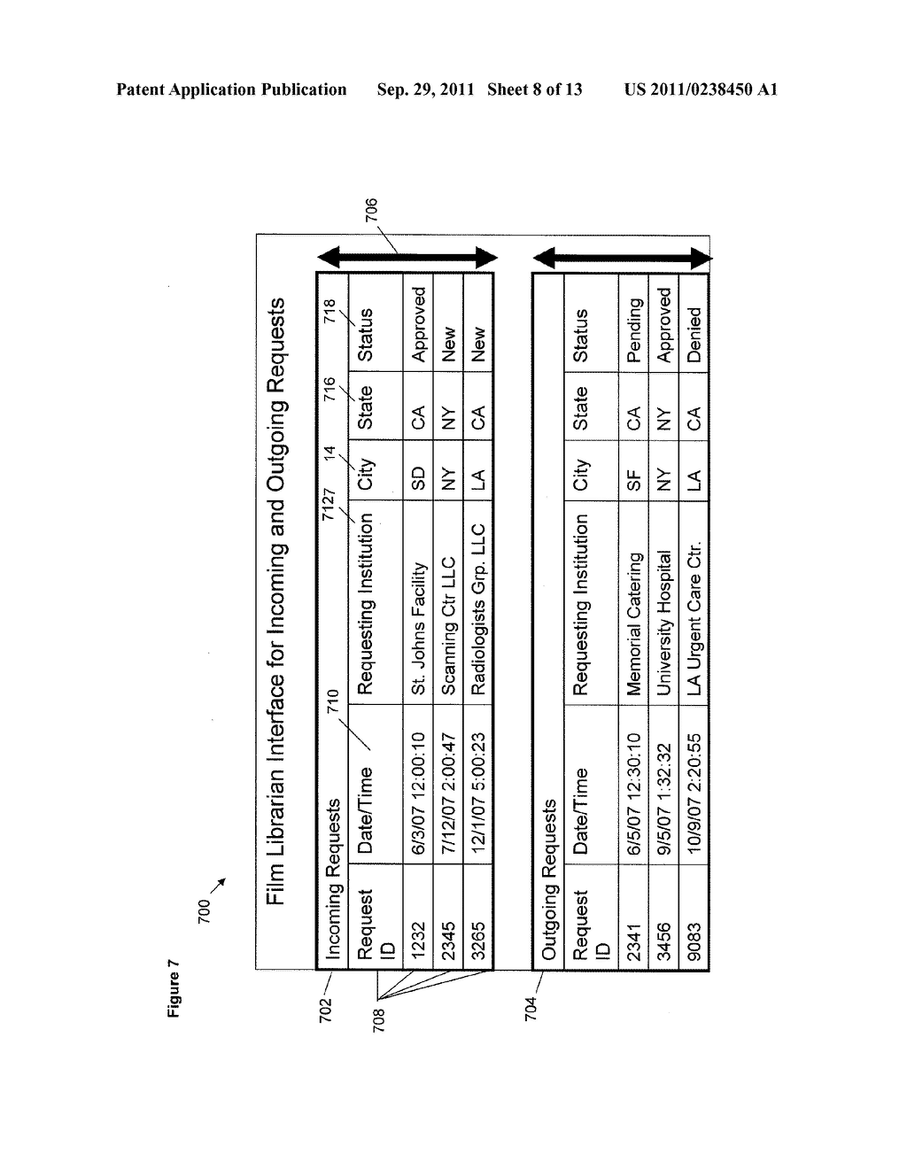 METHODS, SYSTEMS, AND DEVICES FOR TRANSFERRING MEDICAL FILES FROM A SOURCE     FACILITY TO A DESTINATION FACILITY - diagram, schematic, and image 09