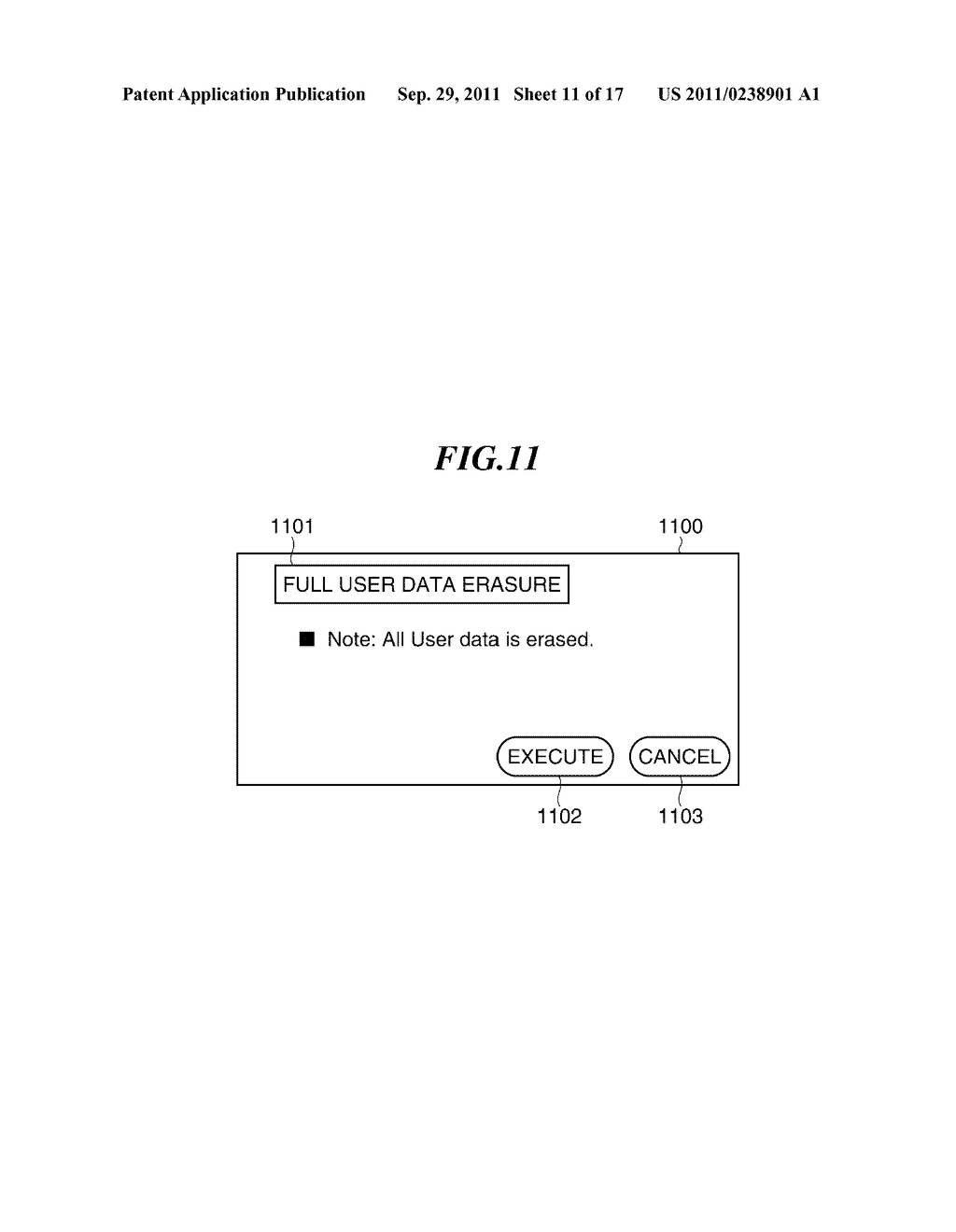 INFORMATION PROCESSING APPARATUS CAPABLE OF ENABLING SELECTION OF USER     DATA ERASE METHOD, DATA PROCESSING METHOD, AND STORAGE MEDIUM - diagram, schematic, and image 12