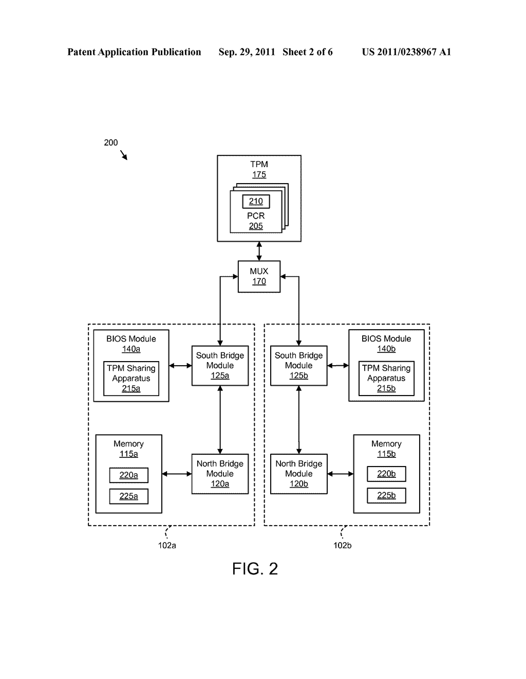 METHOD AND APPARATUS FOR SHARING AN INTEGRITY SECURITY MODULE IN A     DUAL-ENVIRONMENT COMPUTING DEVICE - diagram, schematic, and image 03