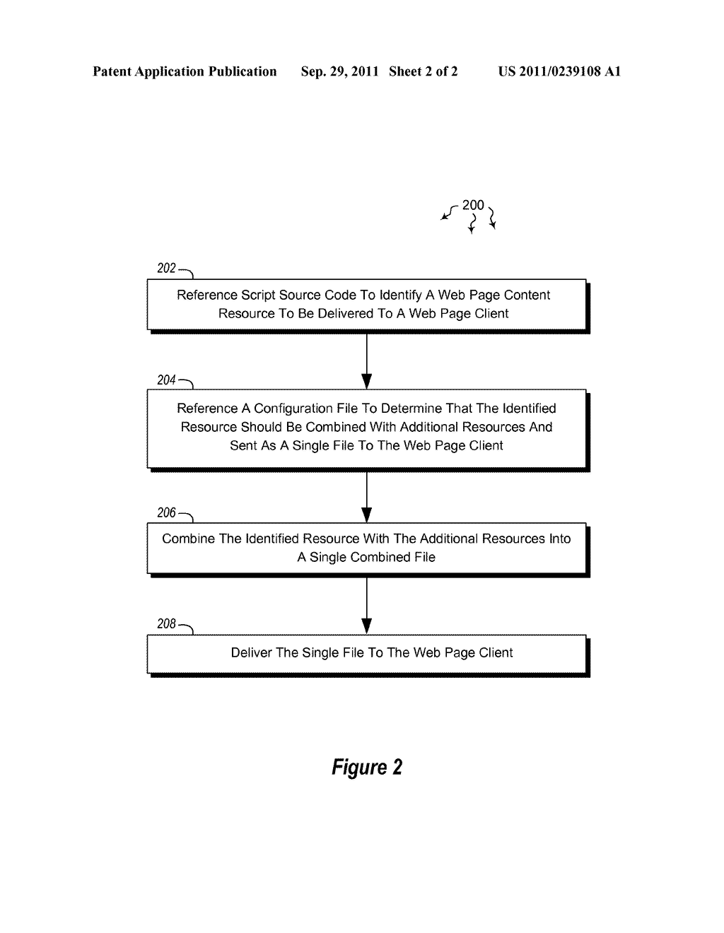 CONFIGURABLE DYNAMIC COMBINATION OF HTML RESOURCES FOR DOWNLOAD     OPTIMIZATION IN SCRIPT BASED WEB PAGE - diagram, schematic, and image 03