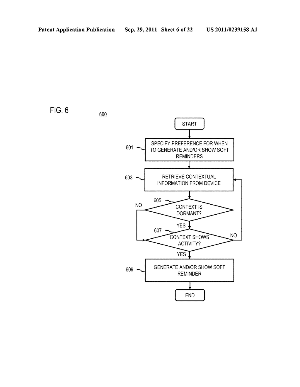 METHOD AND APPARATUS FOR PROVIDING SOFT REMINDERS - diagram, schematic, and image 07