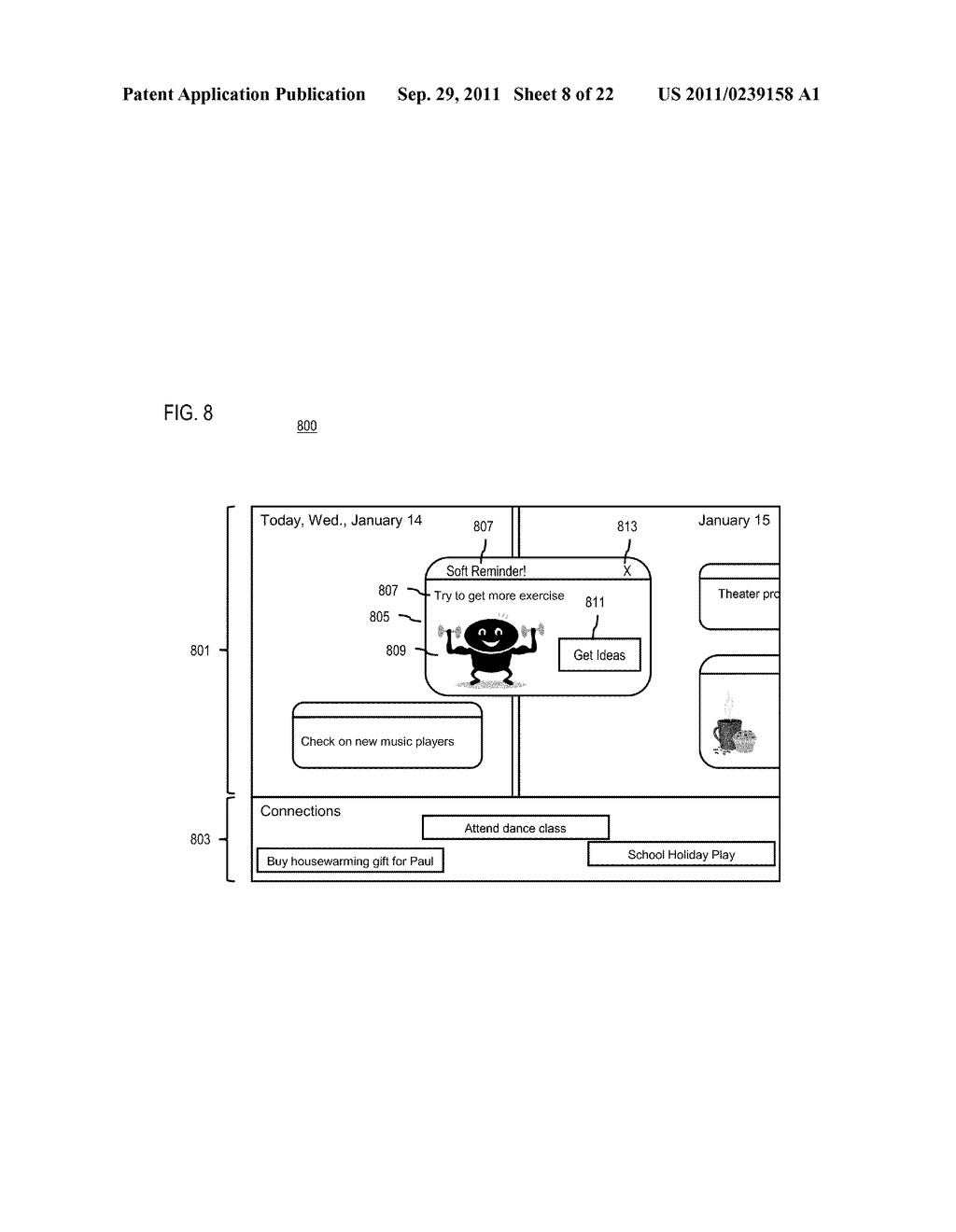 METHOD AND APPARATUS FOR PROVIDING SOFT REMINDERS - diagram, schematic, and image 09