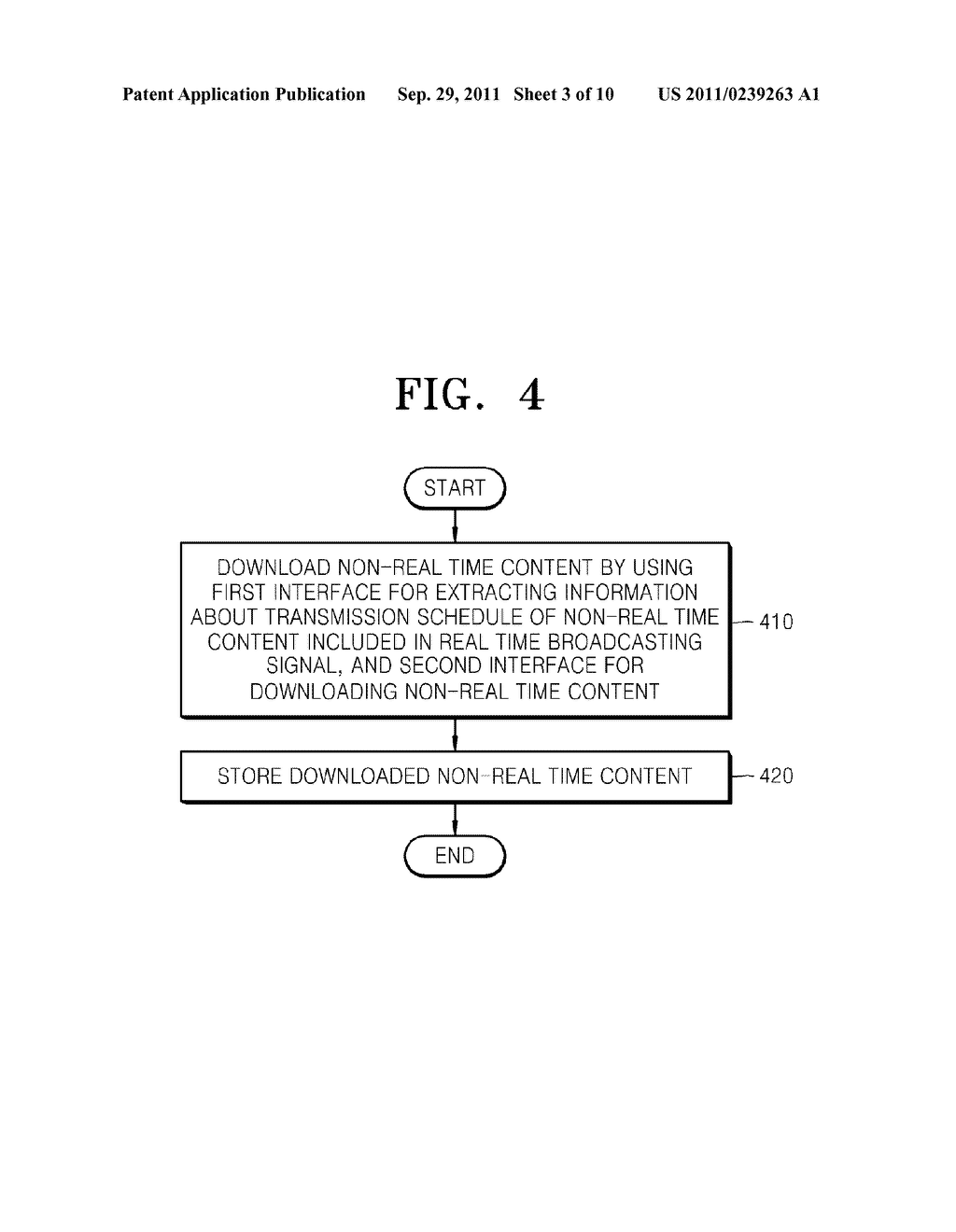 METHOD AND APPARATUS FOR RECEIVING NON-REAL TIME CONTENT INCLUDED IN REAL     TIME BROADCASTING SIGNAL - diagram, schematic, and image 04