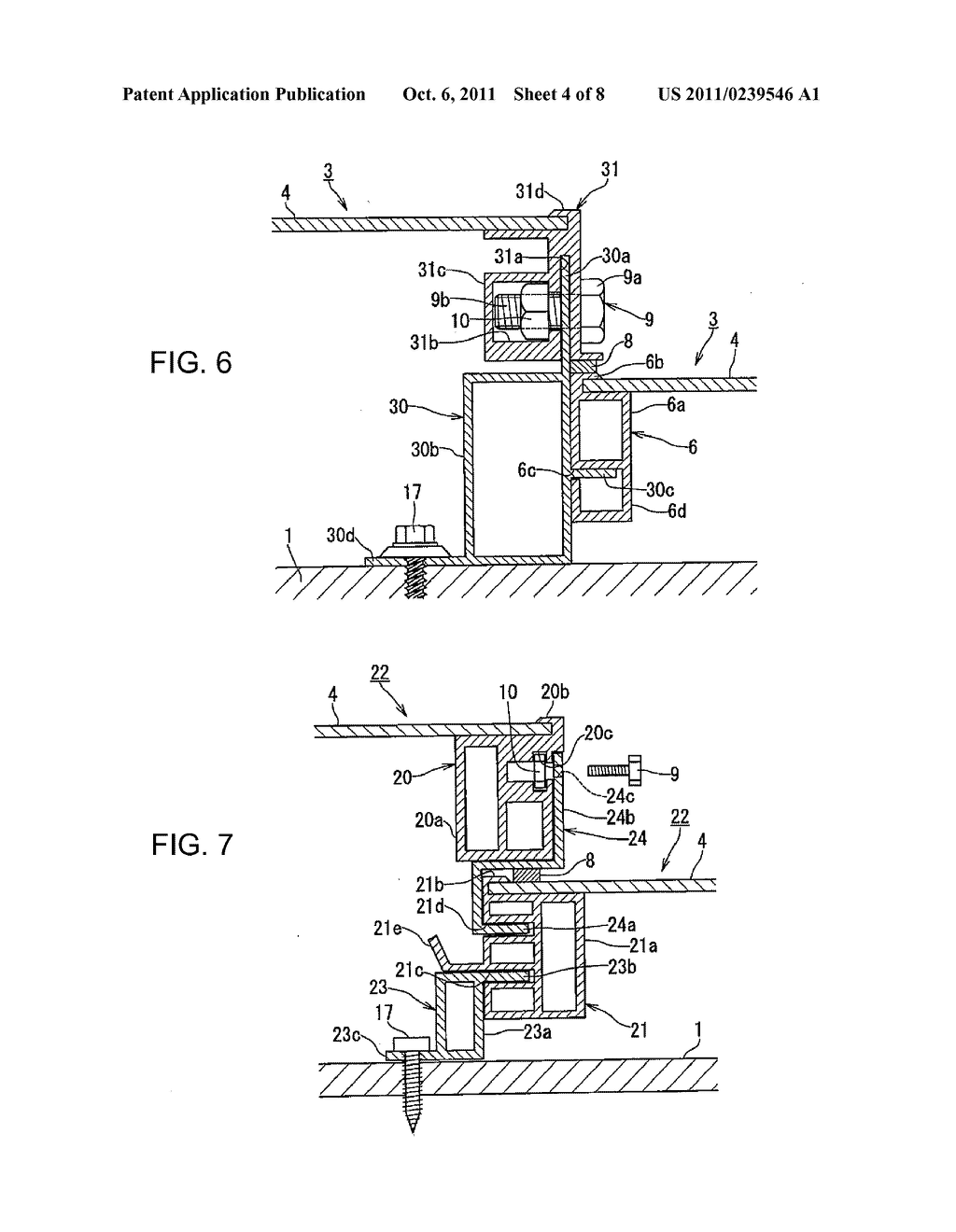 INSTALLATION STRUCTURE OF SOLAR CELL MODULE - diagram, schematic, and image 05