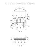 Stripping column and process for extracting a component from a liquid     medium diagram and image