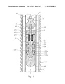 APPARATUS DEVICE FOR REMOVING SCALE IN A BOREHOLE INSTALLATION diagram and image