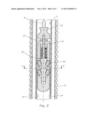 APPARATUS DEVICE FOR REMOVING SCALE IN A BOREHOLE INSTALLATION diagram and image