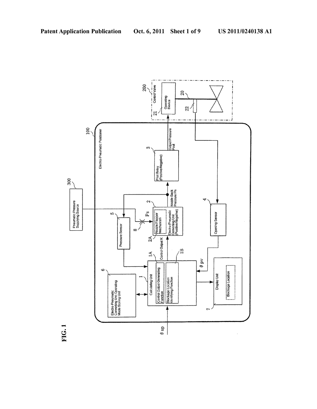 ELECTRO-PNEUMATIC POSITIONER AND ELECTRO-PNEUMATIC CONVERTING DEVICE - diagram, schematic, and image 02