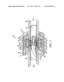 ASEPTIC CONNECTOR WITH DEFLECTABLE RING OF CONCERN AND METHOD diagram and image