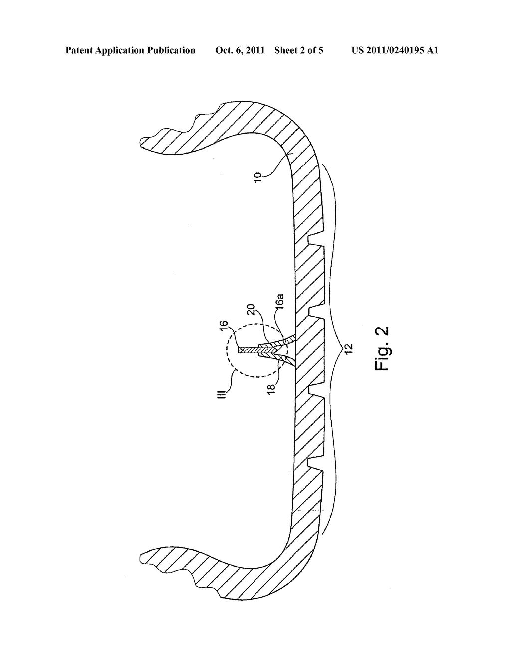 Tire of a Vehicle With a Sensor Element - diagram, schematic, and image 03