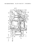 INTAKE AIR ROUTING STRUCTURE FOR A VEHICLE,  AND VEHICLE INCLUDING SAME diagram and image