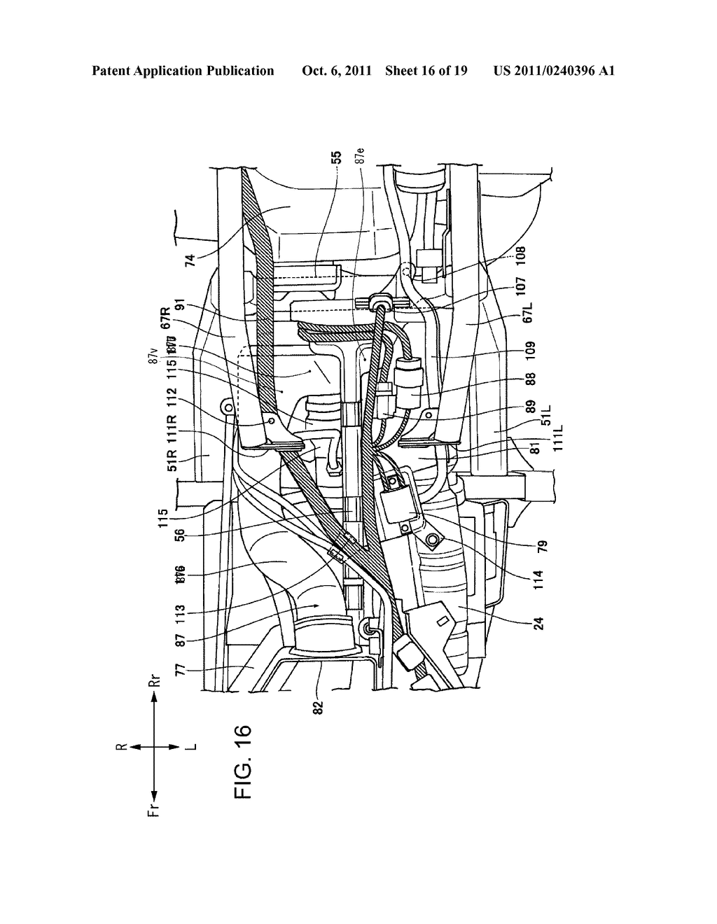 INTAKE AIR ROUTING STRUCTURE FOR A VEHICLE,  AND VEHICLE INCLUDING SAME - diagram, schematic, and image 17