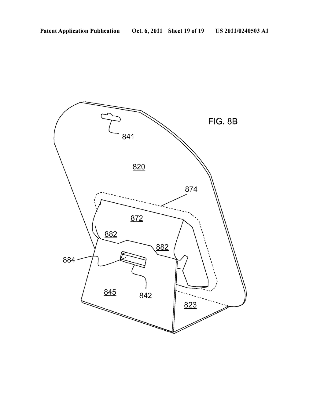 PACKAGE STANDING FEATURE UTILIZING BLISTER AND PAPERBOARD - diagram, schematic, and image 20