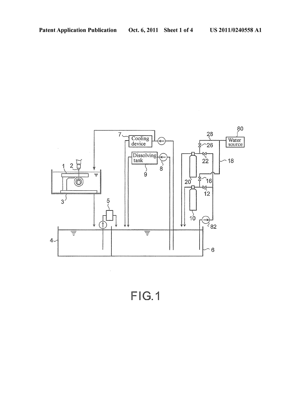 METHOD FOR RECOVERING CORROSION PREVENTIVE AGENT IN ELECTRODISCHARGE     MACHINING LIQUID SUPPLY APPARATUS - diagram, schematic, and image 02