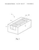 PACKAGE HAVING SHORTENED FLAPS SEALED WITH A TAPE HAVING A LINE OF     WEAKNESS diagram and image