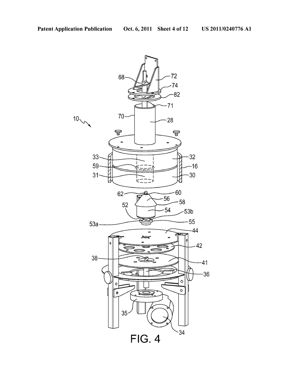 AUTOMATIC AND CONTINUOUS RUBBER EXTRACTING DEVICE FOR EXTRACTING RUBBER     FROM A RUBBER-BEARING PLANT MATERIAL - diagram, schematic, and image 05