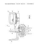 Low profile seat track system diagram and image