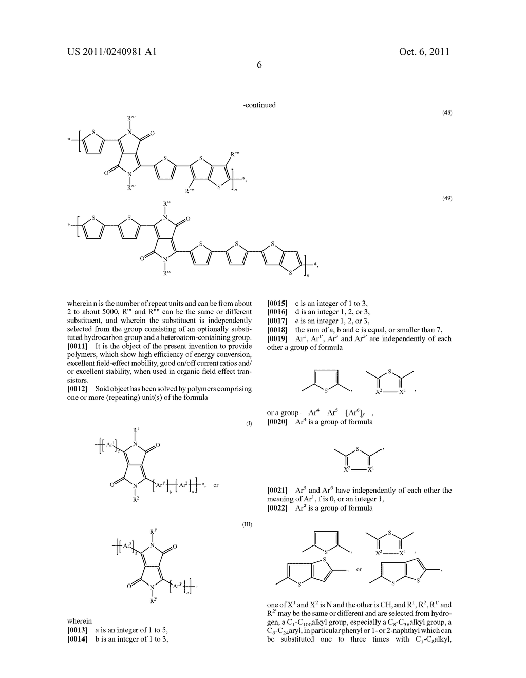 DIKETOPYRROLOPYRROLE POLYMERS FOR USE IN ORGANIC FIELD EFFECT TRANSISTORS - diagram, schematic, and image 08