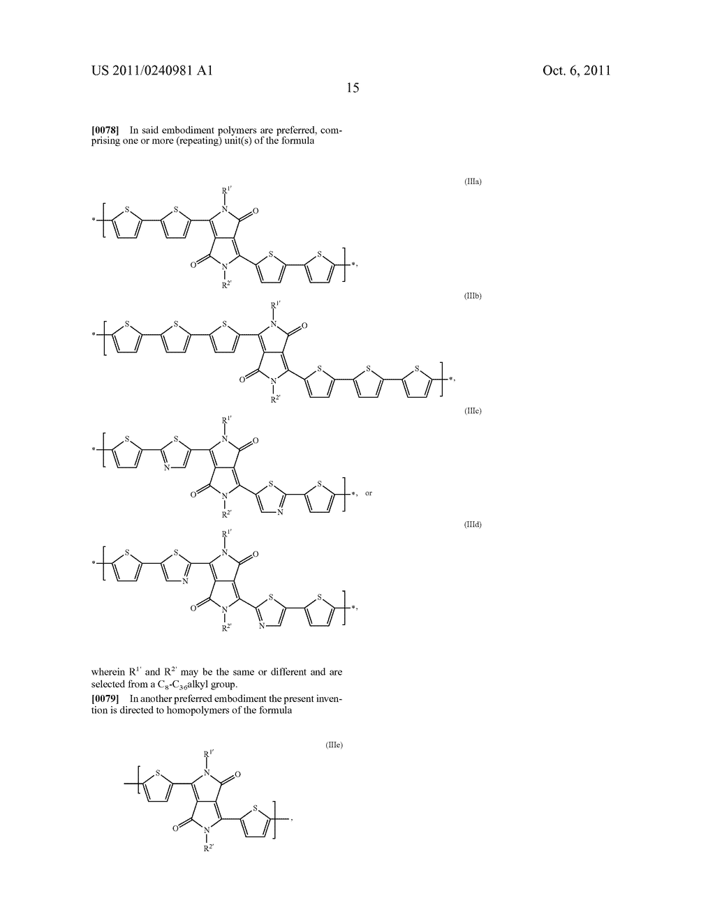 DIKETOPYRROLOPYRROLE POLYMERS FOR USE IN ORGANIC FIELD EFFECT TRANSISTORS - diagram, schematic, and image 17