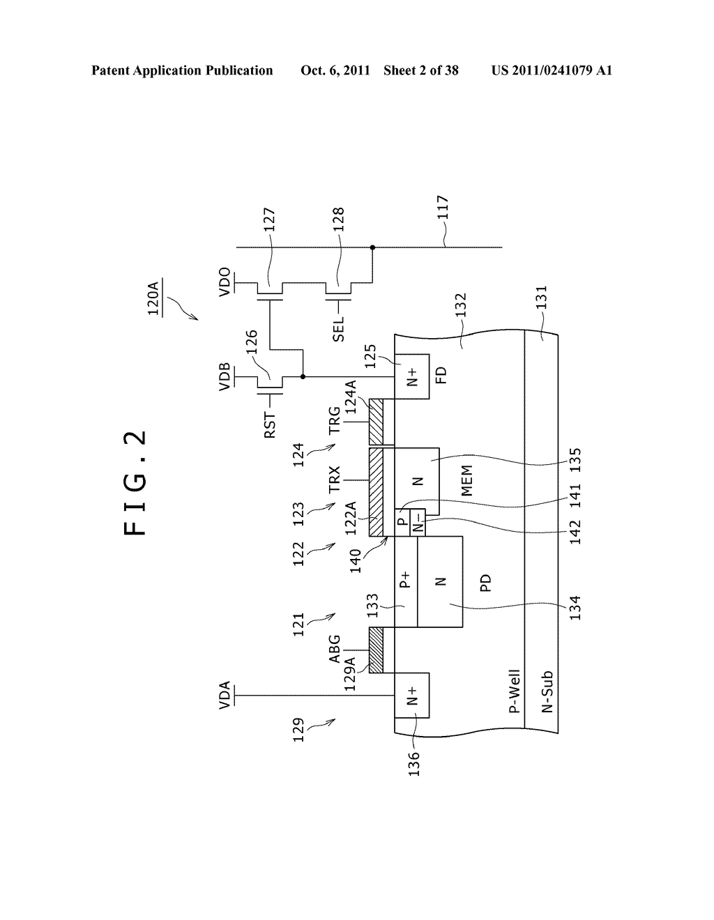 SOLID-STATE IMAGING DEVICE, METHOD OF MANUFACTURING SOLID-STATE IMAGING     DEVICE, AND ELECTRONIC APPARATUS - diagram, schematic, and image 03