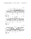 EMBEDDED SEMICONDUCTIVE CHIPS IN RECONSTITUTED WAFERS, AND SYSTEMS     CONTAINING SAME diagram and image