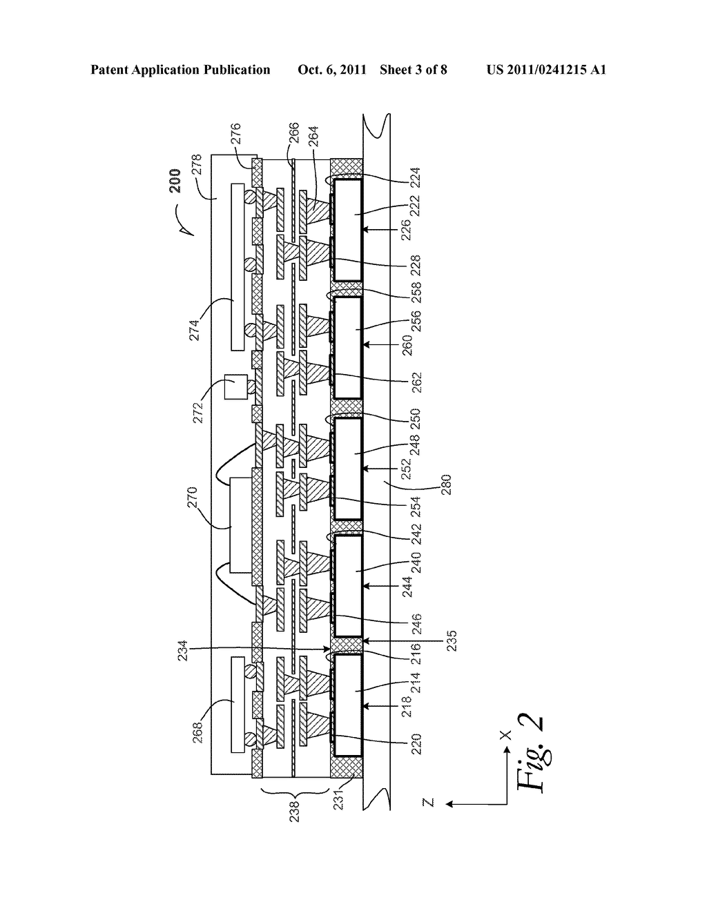 EMBEDDED SEMICONDUCTIVE CHIPS IN RECONSTITUTED WAFERS, AND SYSTEMS     CONTAINING SAME - diagram, schematic, and image 04