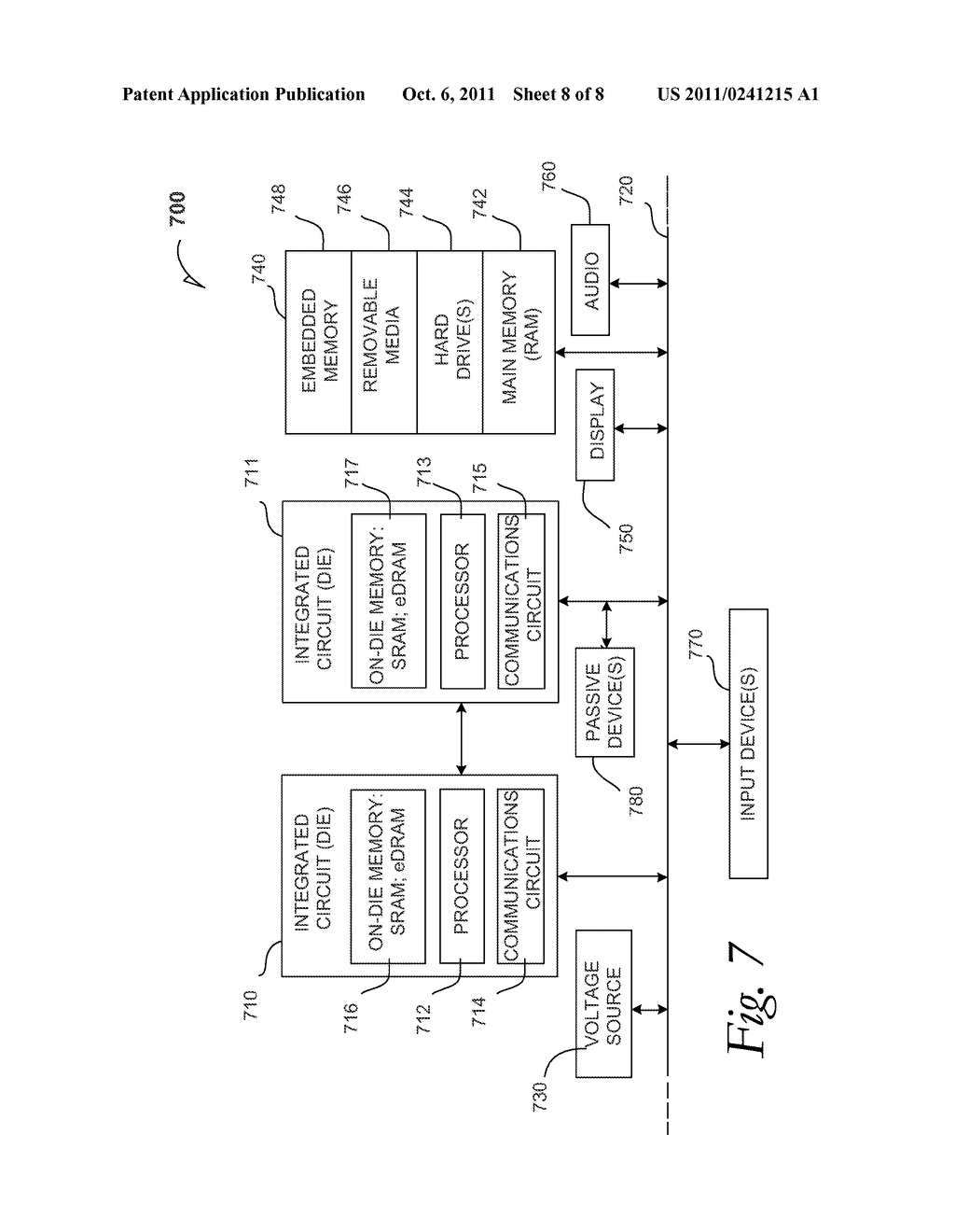 EMBEDDED SEMICONDUCTIVE CHIPS IN RECONSTITUTED WAFERS, AND SYSTEMS     CONTAINING SAME - diagram, schematic, and image 09