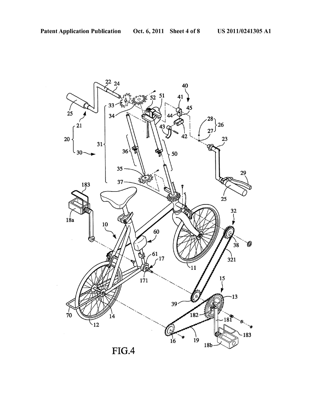 HAND/FOOT POWERED BICYCLE - diagram, schematic, and image 05