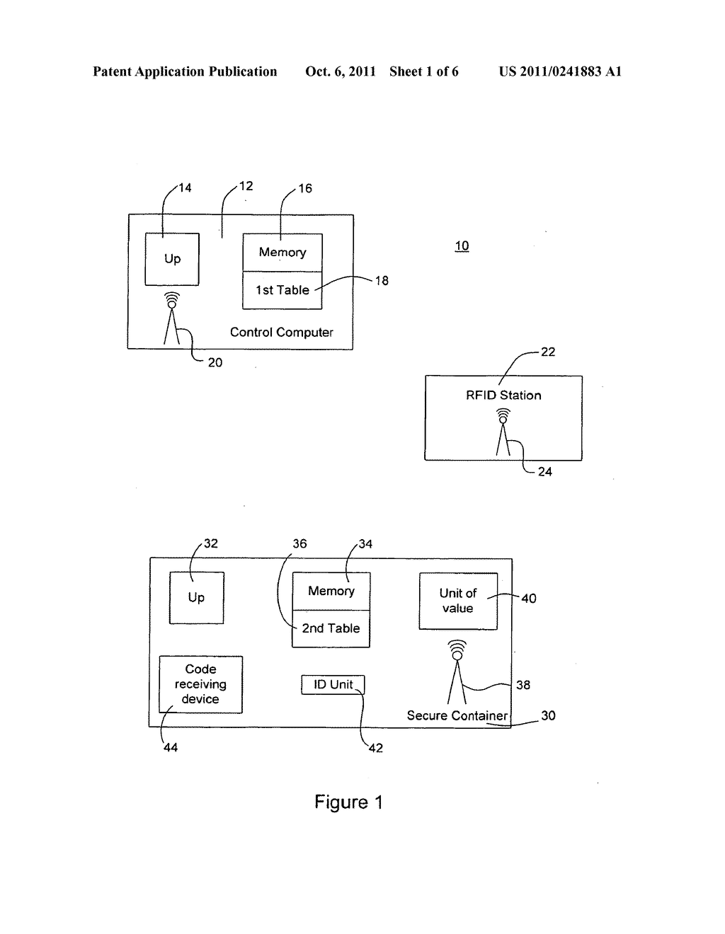 METHOD FOR USING A TABLE OF DATA TO CONTROL ACCESS TO A SECURE CONTAINER - diagram, schematic, and image 02