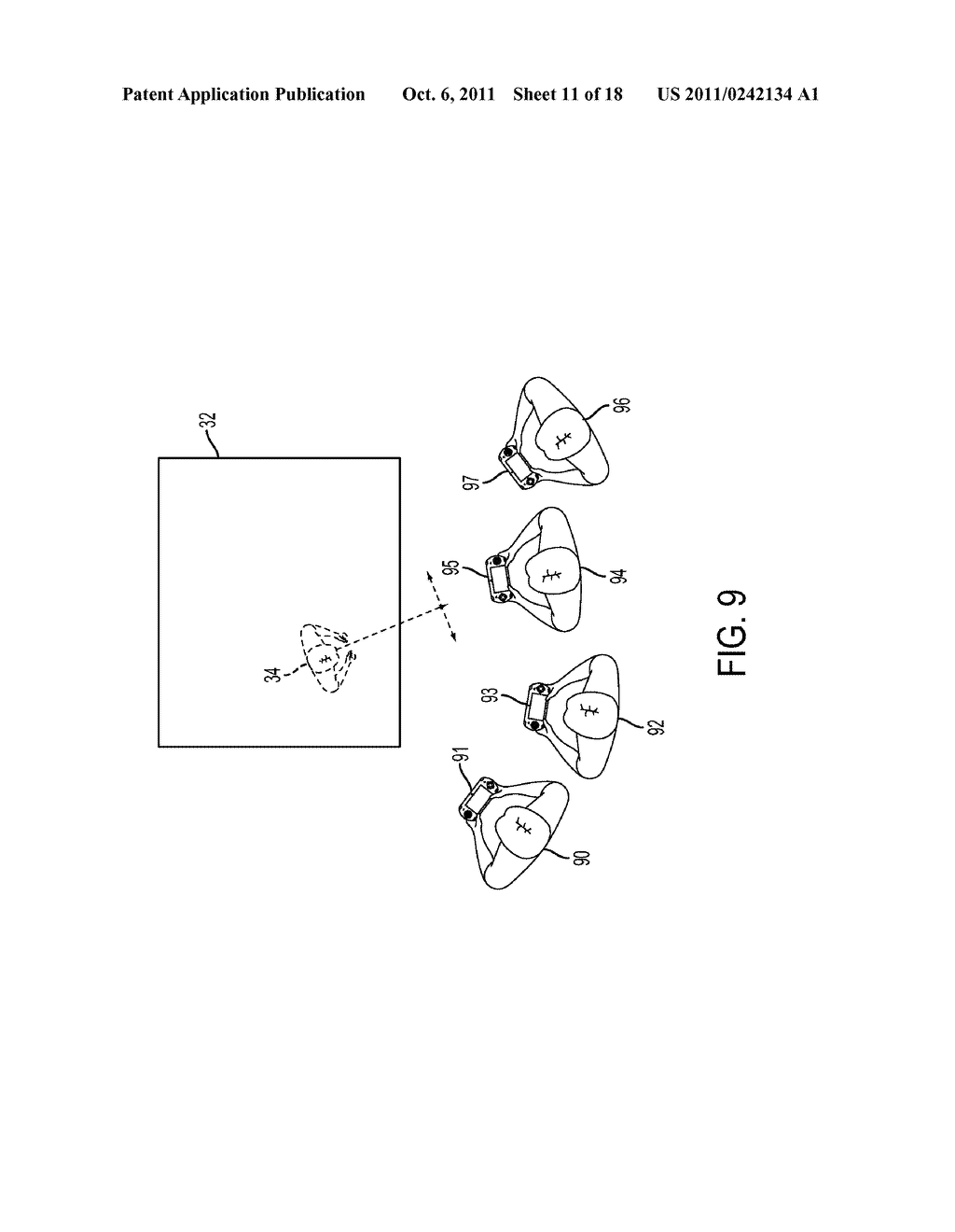 METHOD FOR AN AUGMENTED REALITY CHARACTER TO MAINTAIN AND EXHIBIT     AWARENESS OF AN OBSERVER - diagram, schematic, and image 12