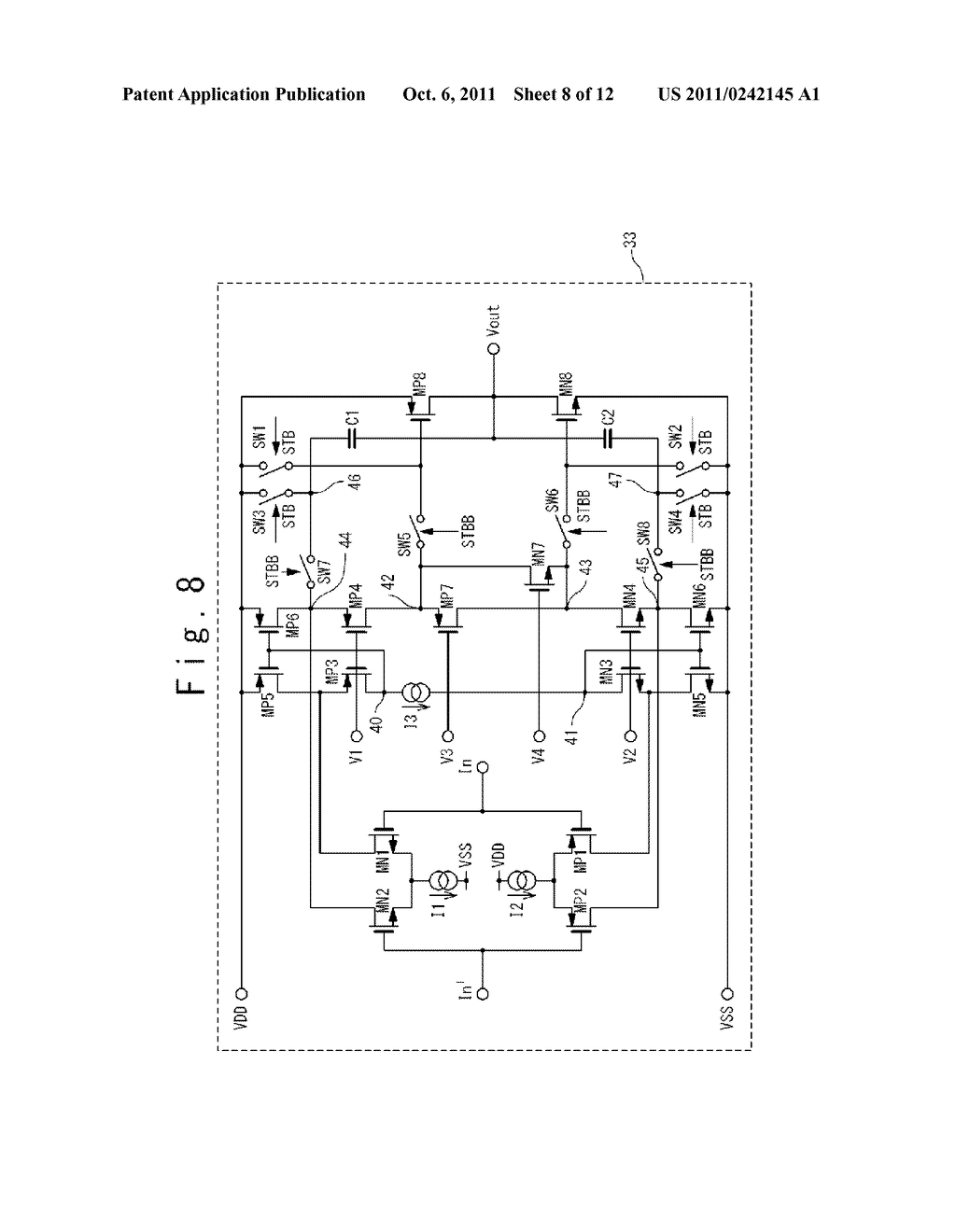 DISPLAY DEVICE, DIFFERENTIAL AMPLIFIER, AND DATA LINE DRIVE METHOD FOR     DISPLAY DEVICE - diagram, schematic, and image 09